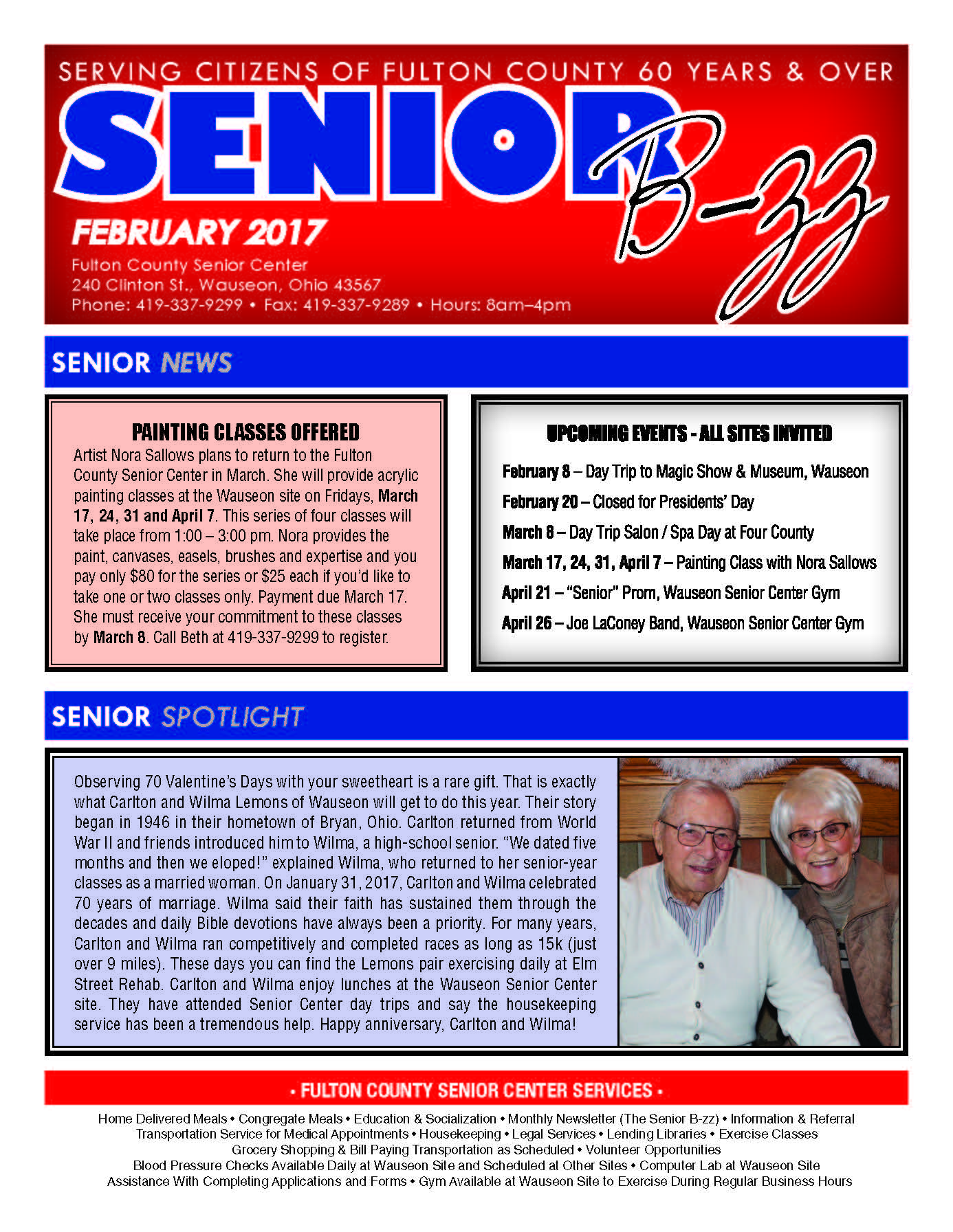 February 2017 Senior B-zz